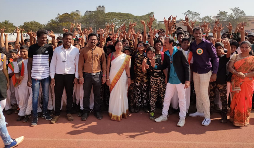 Bagged 1st place in R.N Shetty Stadium on Republic Day